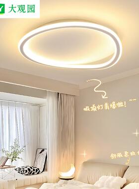 卧室灯现代简约房间灯具极简轻奢创意餐厅灯温馨儿童房吸顶灯357L