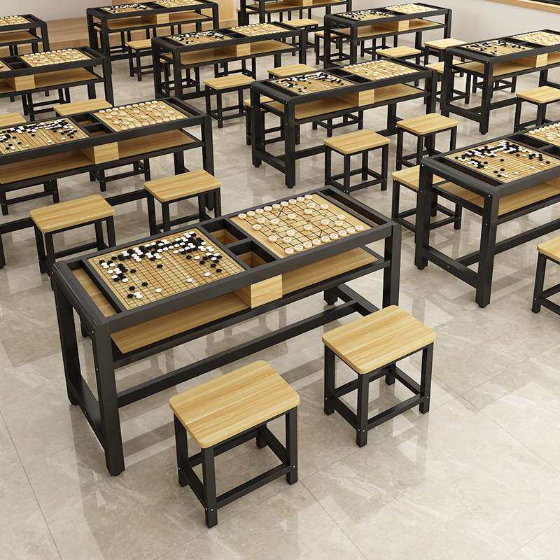 实木象棋二合一桌五子棋桌子围棋棋盘家用组合桌椅两用多功能
