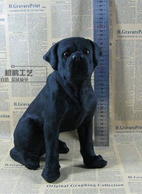 仿真狗摆件猎犬黑狼狗动物狼狗摆件名犬展厅家居农场装饰品展览