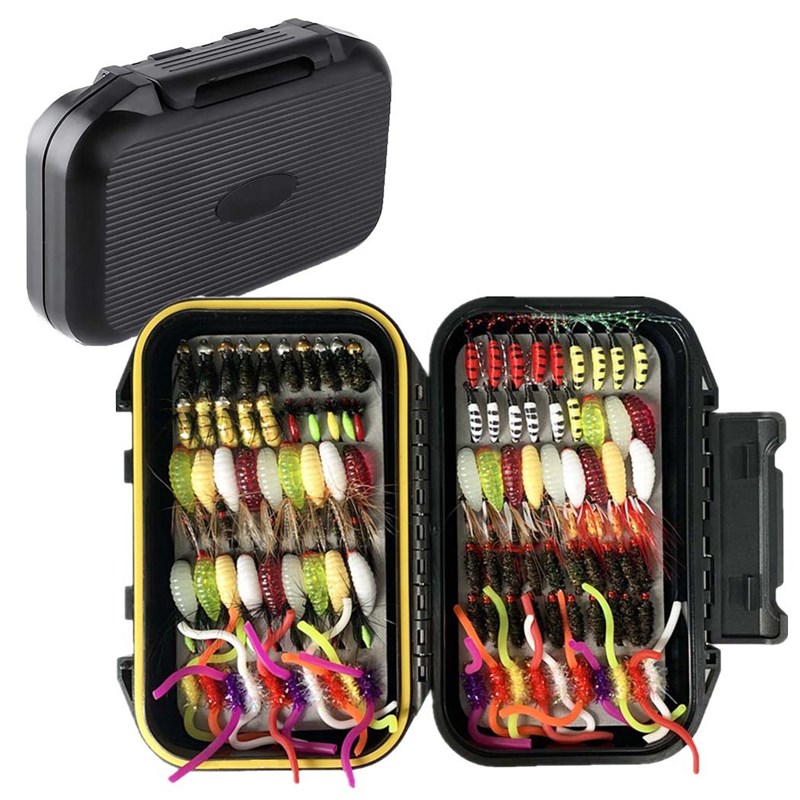 路亚仿生假饵飞蝇钩白条马口翘嘴罗非草黑鲫鱼通杀微物假饵套装