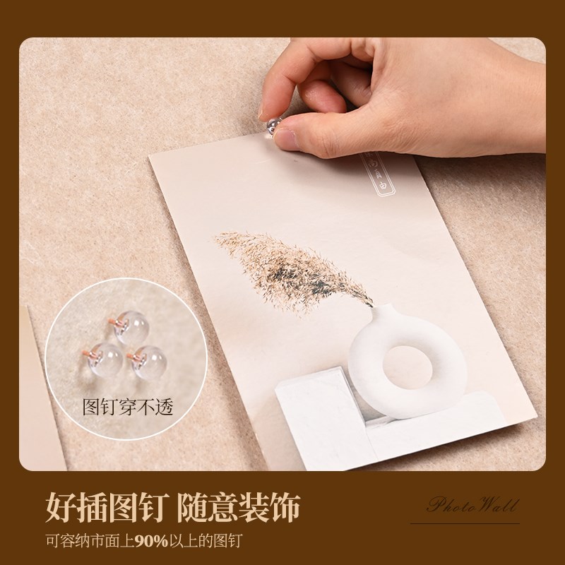 定制毛毡板软木板照片墙高级感客厅墙面装饰创意幼儿园背景板拍立