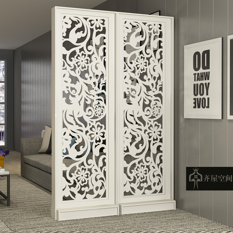 组装屏风柜小户型面门口屏风隔断客厅隔断柜装饰柜现代简约