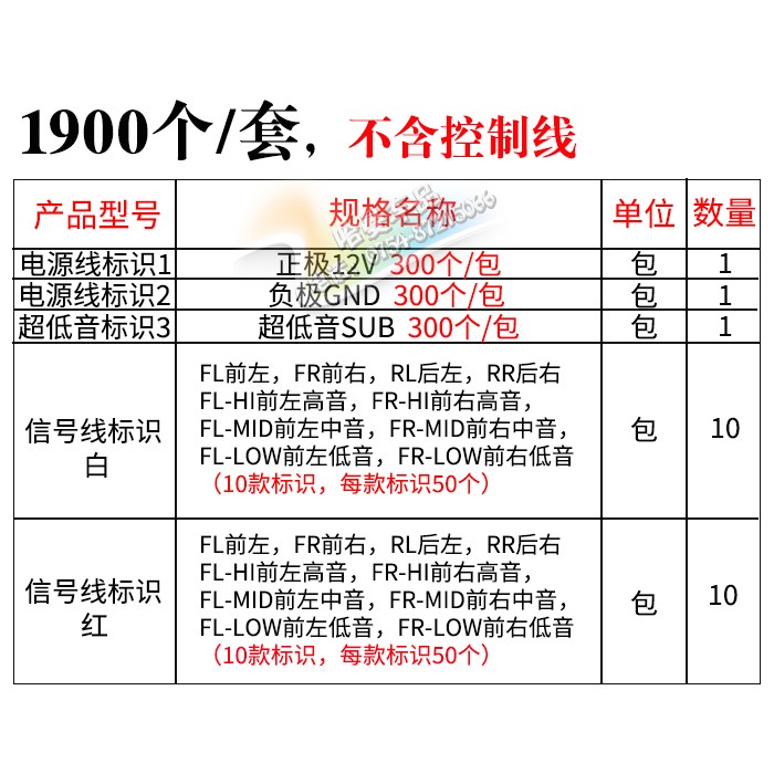 带标识热缩管 汽车音响线材印字收缩管 绝缘管 优质阻燃管