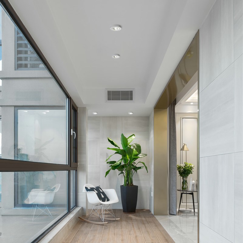 至御超薄明装防眩射灯氛围圆形LED过道客厅矮款聚光天花灯无主灯