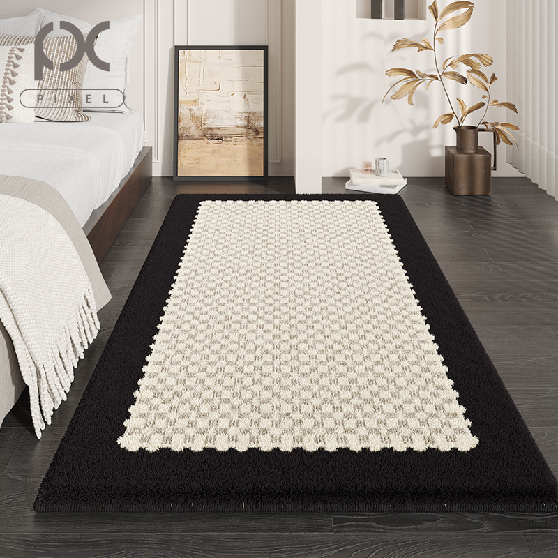 地毯卧室床边毯现代简约免打理客厅沙发茶几地垫家用冬天加厚防滑
