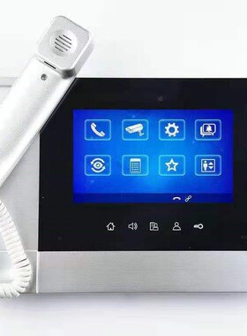电梯有线无线对讲可视主机SIP/ IP/4G网络流量三五方应急呼叫以太