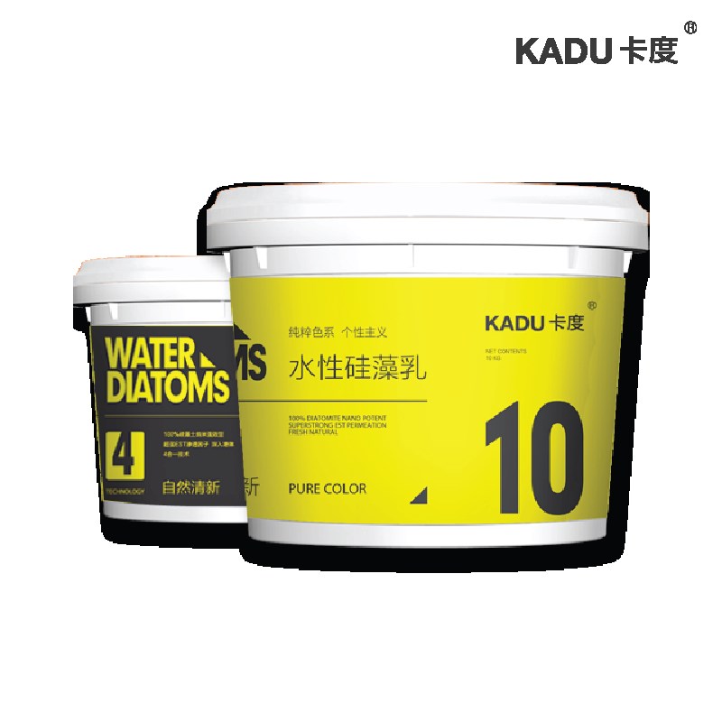 乳胶漆水性硅藻泥涂料环保室内自刷彩色墙面漆硅藻乳家用翻新油漆