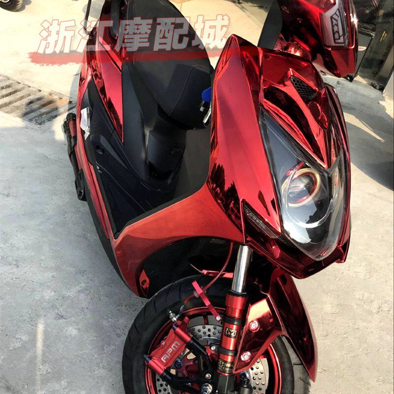 三阳四代目油改电飞鹰劲战F1四代目外壳PP件黑胶改装电镀外壳烤漆