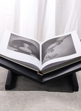 简约创意实木皮革书架杂志架样板间售楼处书房酒店客房摆件装饰品