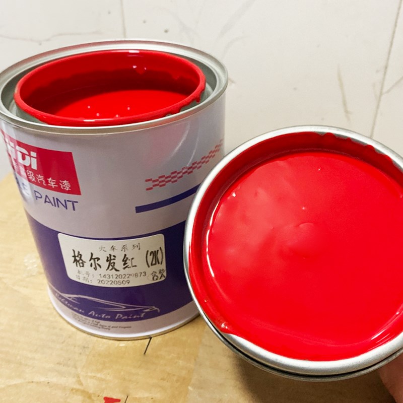 江淮格尔发红原厂车漆江淮红划痕修复防锈防腐金属漆解放大红桔红