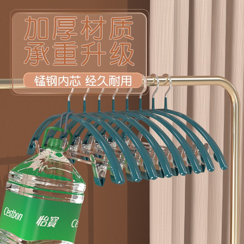 防滑家用挂衣无痕装衣架带夹子晾衣架宿舍用学生裤夹裤架衣撑