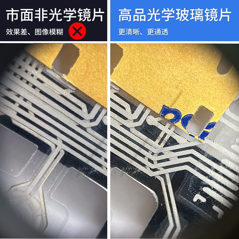 高清放大镜30/20/15倍带刻度尺测量便携手持印刷照布鉴定GP-1003