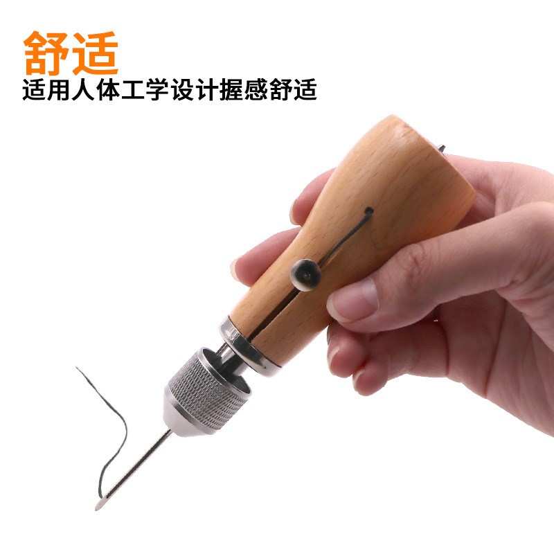 新款皮革手缝器缝线机手工DIY皮艺皮雕缝线工具牛皮革皮雕工具器