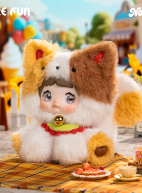 SUREFUN Nommi糯米儿坐坐动物园搪胶毛绒挂件可爱盲盒新年礼物