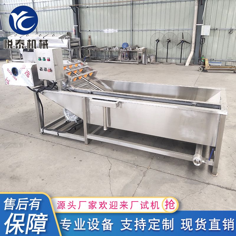 娃娃菜不锈钢气泡清洗机 果蔬清洗机 水果清洗流水线 厂家供应