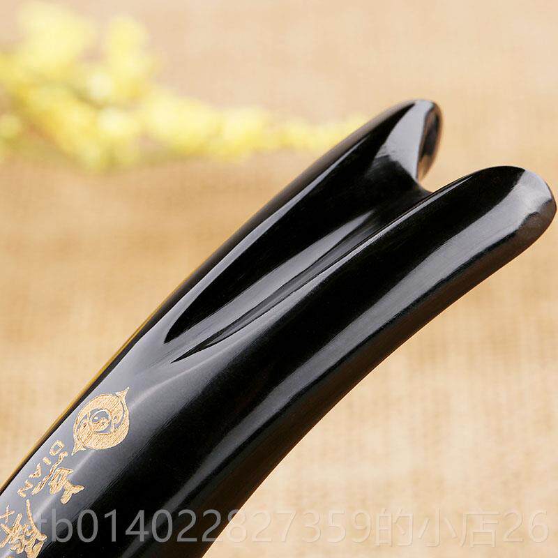 正品点犀然水牛角穴位按摩拨经双头天拨棒筋刮痧器点筋棒疏通点经