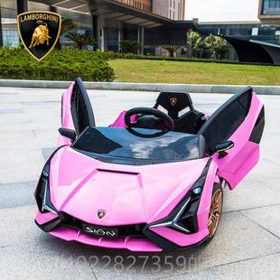 正品童博基尼兰儿童电动车可动坐人带遥控四轮电动汽车男女孩礼物