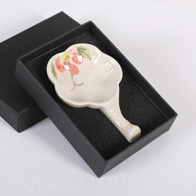 正品长书墨碟多功能陶瓷碟毛笔架笔洗笔搁文房文四宝盛墨汁用墨盒