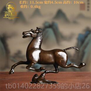 正品铜瑞祥铜室马踏飞燕摆件铜奔马纯品家居客厅书房办公中式装饰