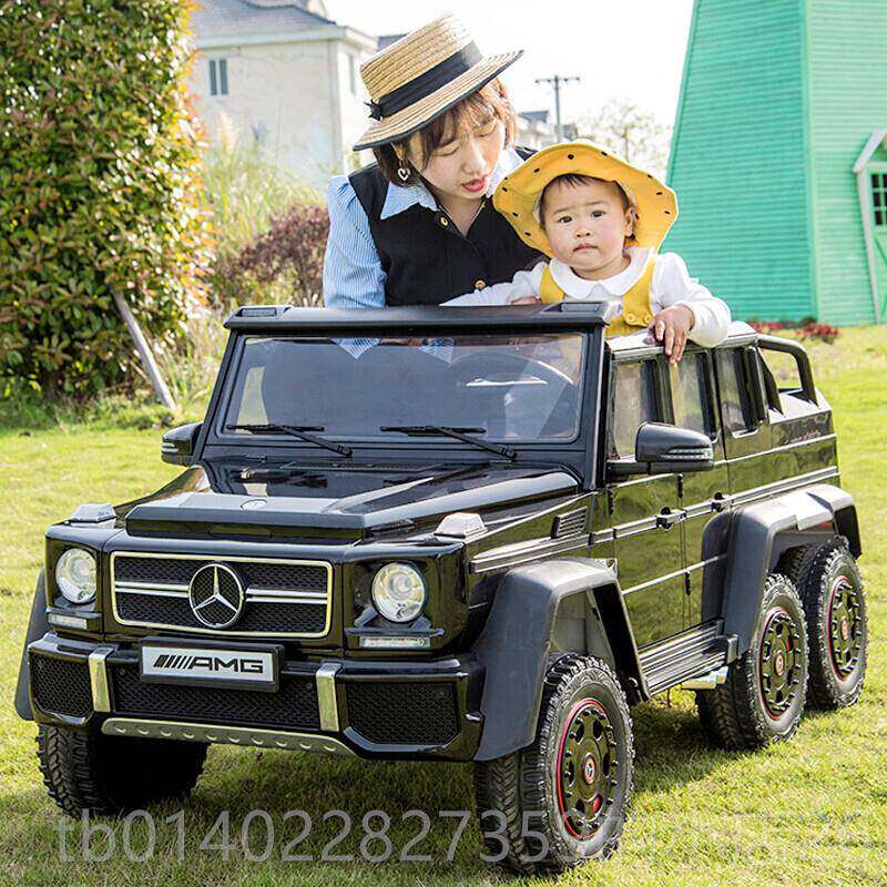 正品超大双座宾士越大g儿童电动车四轮宝人遥控玩具野汽车可坐大
