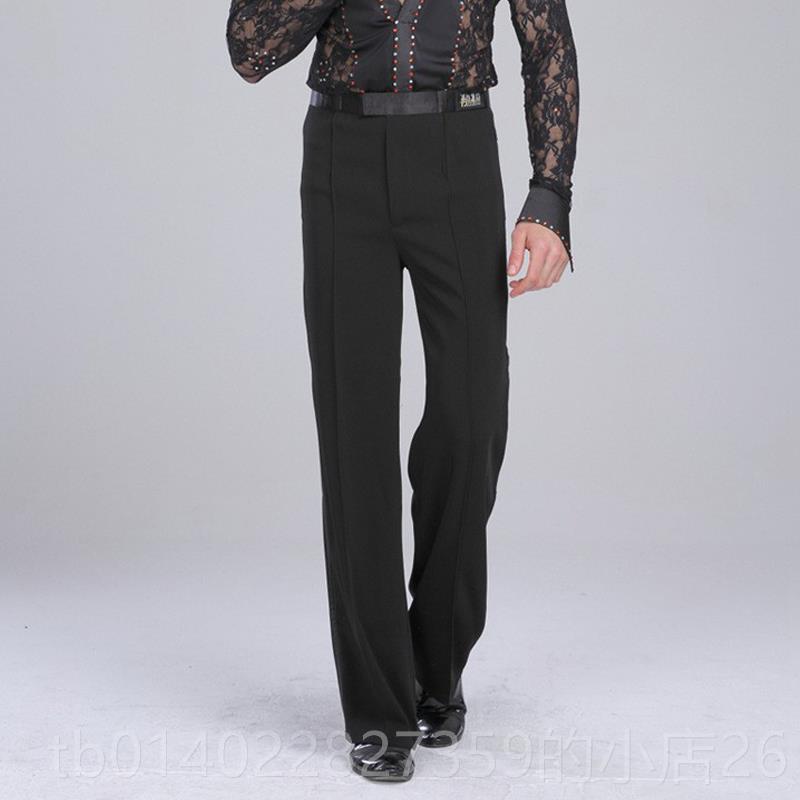 正品拉丁舞演出男性感深V黑白色蕾丝新款舞国交谊摩登服蹈表演标