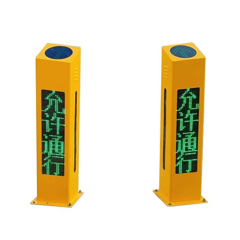 中安交通行人过街语音提示器 小区出入口语音安全提示柱子
