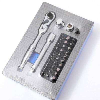 小型棘轮扳手迷你快速组合多规格批头弯头式折叠活动套装两用套筒