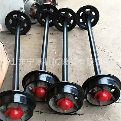 矿车轨道轮铸钢空心轮对铸钢实心轮对1吨矿车轮对各种规格轮对