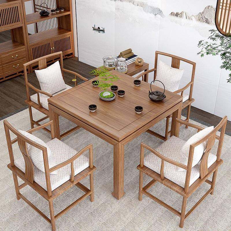 新中式实木八仙桌棋牌桌家用餐桌小户型客厅正方形中式茶桌椅组合,鲜花速递/花卉仿真/绿植园艺,割草机/草坪机,淘宝优惠券,粉丝福利购,淘宝优惠卷