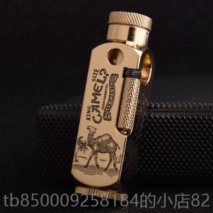 正品Quercia黄铜手工弗米古董煤油打火机烟斗覆古润周发和拉平多