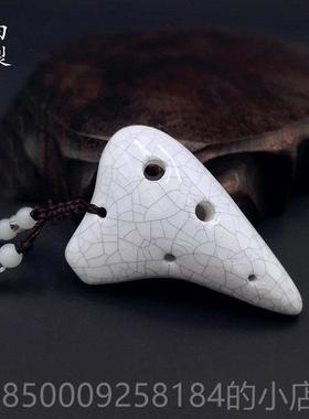 正品迷你小坠陶笛6叫孔项吊学鸟超高音F调ssf可携式炼乐器伴手礼