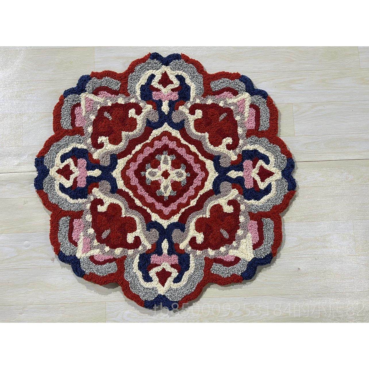 正品出口美垫式手工地毯地90cm化妆间椅转门厅椅衣帽法式乡村覆古,居家布艺,地毯,淘宝优惠券,粉丝福利购,淘宝优惠卷