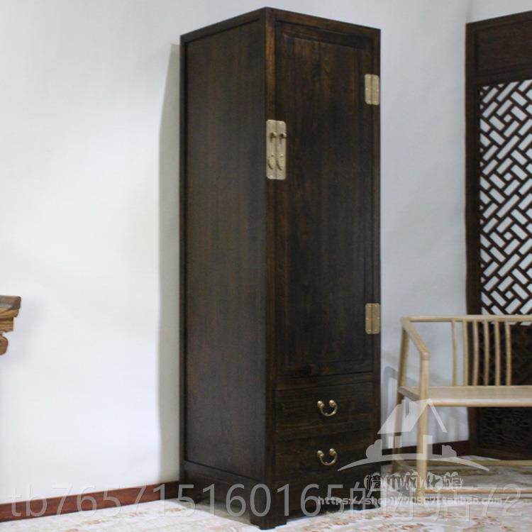高档樟木中式小单门橱衣柜儿童衣实木收纳柜户型卧室储物香柜整体