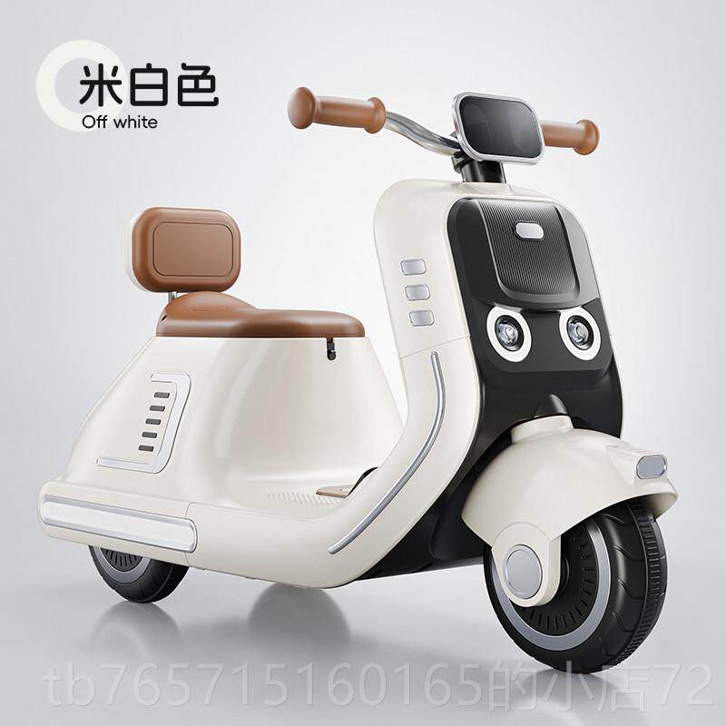 高档儿童动摩托车三车轮男女孩宝宝电瓶车坐小孩可人充电遥电控玩