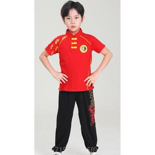 高档童武术练功服装中小学生武术训练演太出服服速干 儿干牛奶丝