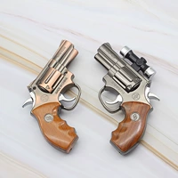 Mini thẳng vào cá tính nhẹ hơn sáng tạo đèn pin hồng ngoại súng lục ổ quay hình dạng mini nhẹ hơn bơm hơi - Bật lửa bật lửa plasma