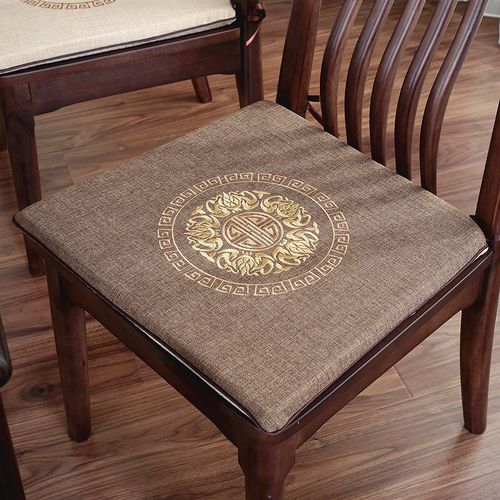 中式椅垫坐垫红木茶桌椅子垫实木圈椅座垫太师椅官帽椅方形垫定制
