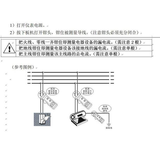 深圳m200钳形漏电保护测试仪线路漏电检测0小电流测试表