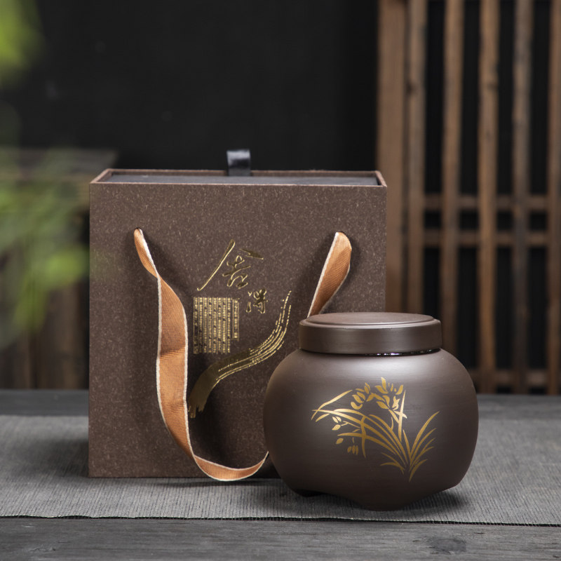 单罐茶叶包装礼盒空盒通用陶瓷紫砂茶叶罐红茶普洱白茶包装盒定制