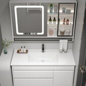 浴室柜定制岩板63 83公分93cm103厘米113陶瓷一体盆洗手洗脸盆