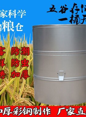 加厚粮食储存仓金属家用粮仓防虫防潮不生锈大型谷仓小麦仓玉米