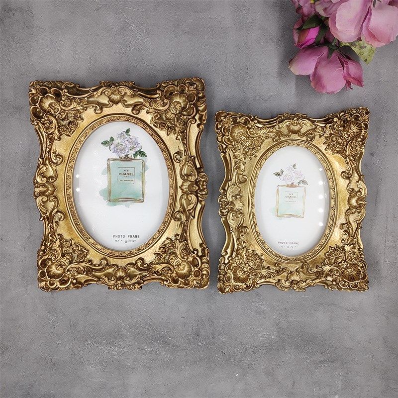 创意宫廷古典相架欧式横竖相框摆台6寸7寸婚纱照组合奢华儿童像框