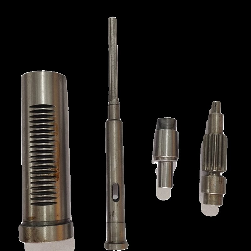 滕州鲁南ZX1钻铣床配件主轴1台式钻床主轴筒花键水平轴总成