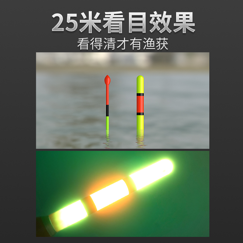 矶竿远投滑漂矶钓浮漂专用路亚大物阿波鱼漂电子夜光漂立日夜两用