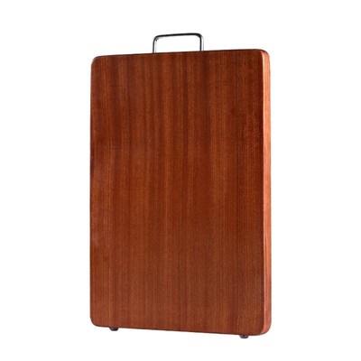 乌檀木整块实木切菜板防霉抗菌家用砧板大号面板案板圆形木质蒸板