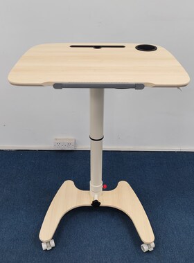 站立可折叠升降桌移动书桌气动床边工作学习写字桌子小户型电脑台