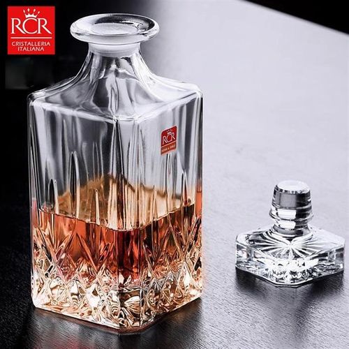 rcr进口威士忌酒樽水晶玻璃酒壶家用装酒具套装高档醒酒器洋酒瓶