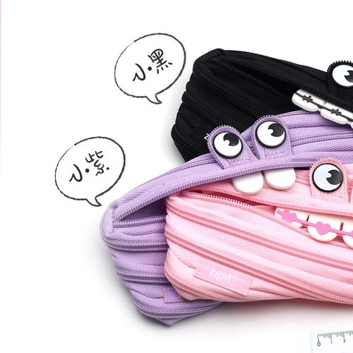 新Zipit笔袋贪吃怪兽 牙套弟弟日系流行可爱男女孩学生铅笔文具袋