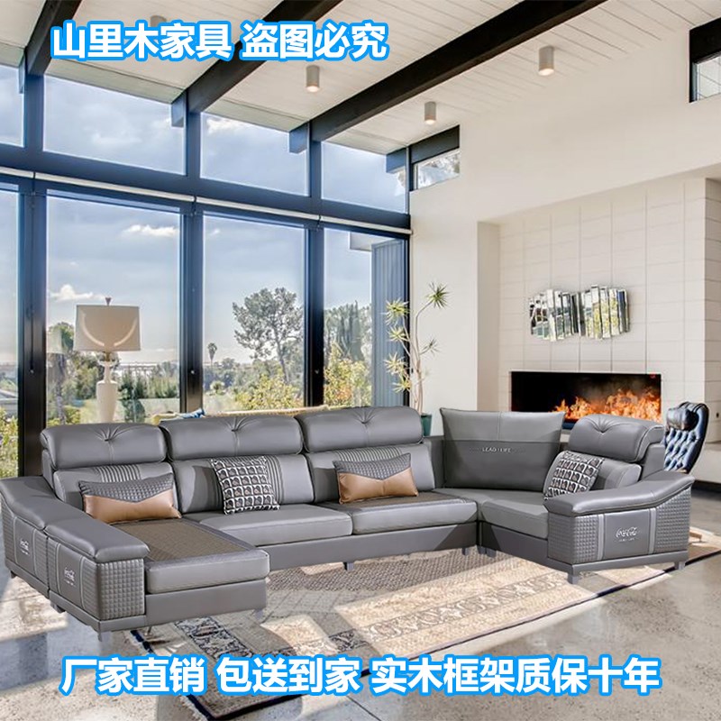 123位双贵妃沙发客厅简约现代休闲沙发科技布沙发客厅2023新款