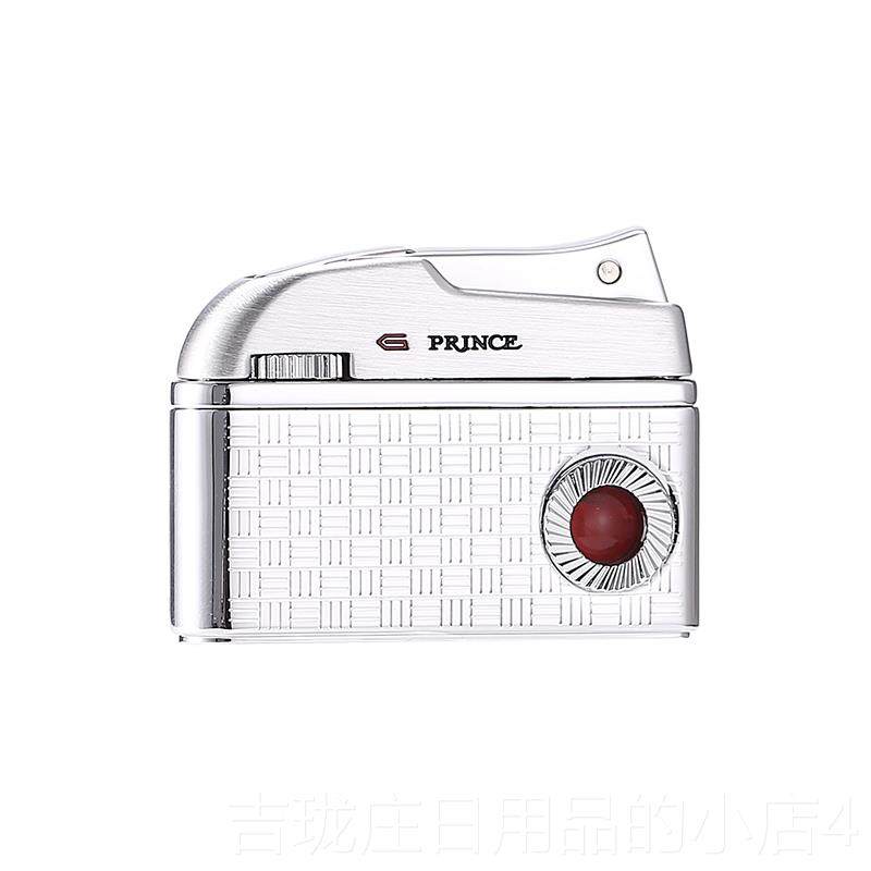 正品正王子打品火机日本princ复e气体砂轮复企鹅抬臂明火个性古创